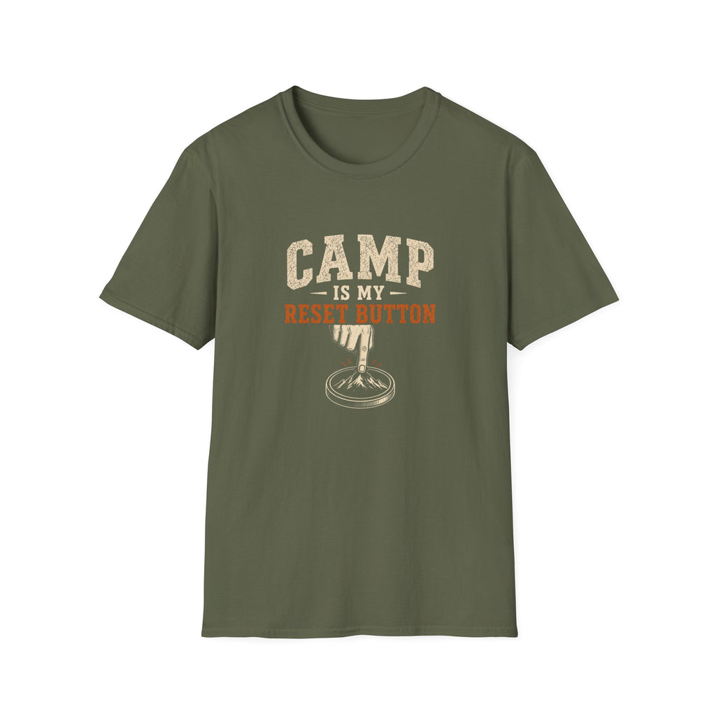 Camp Is My Reset Button. T-Shirt