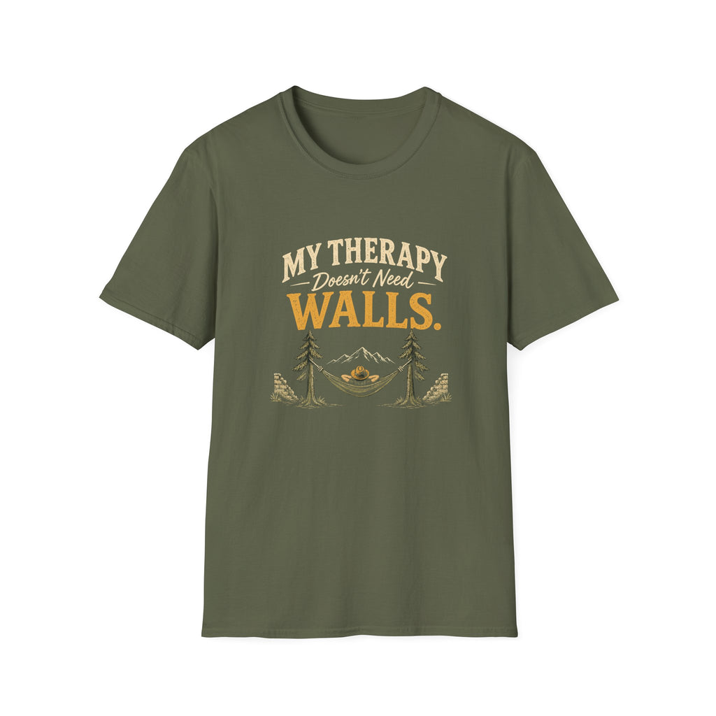 My Therapy Doesn't Need Walls. T‑Shirt