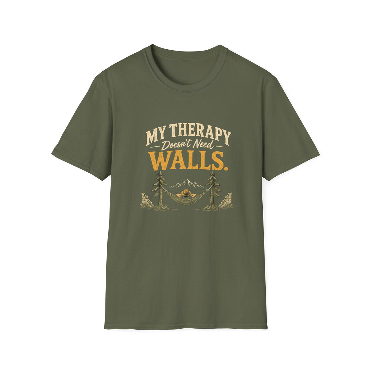 My Therapy Doesn't Need Walls. T‑Shirt