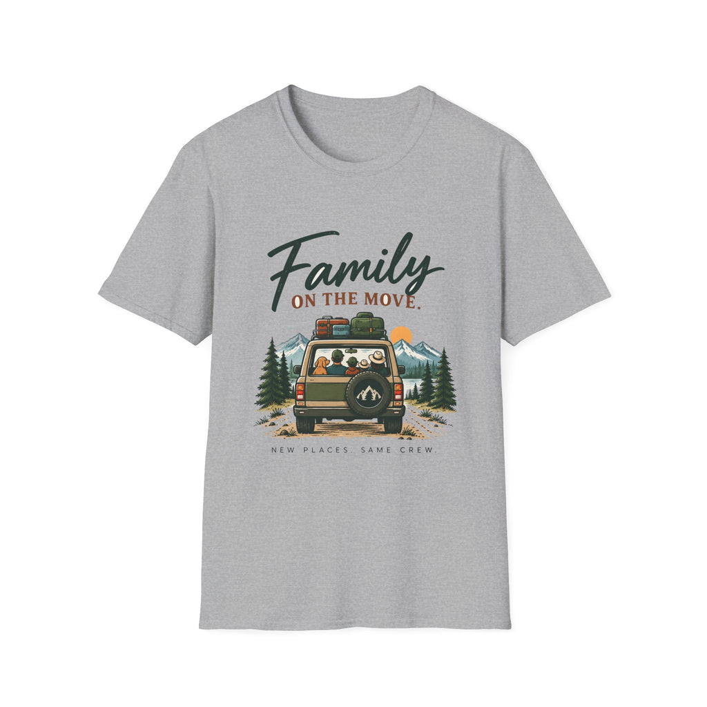 Family On The Move. Same Places. New Crew. T-Shirt