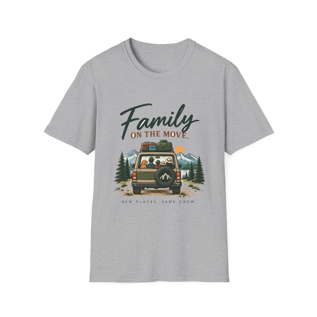 Family On The Move. Same Places. New Crew. T-Shirt