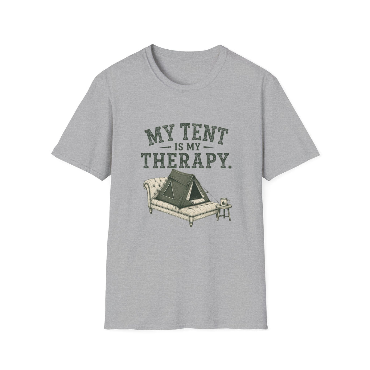 My Tent Is My Therapy. T‑Shirt