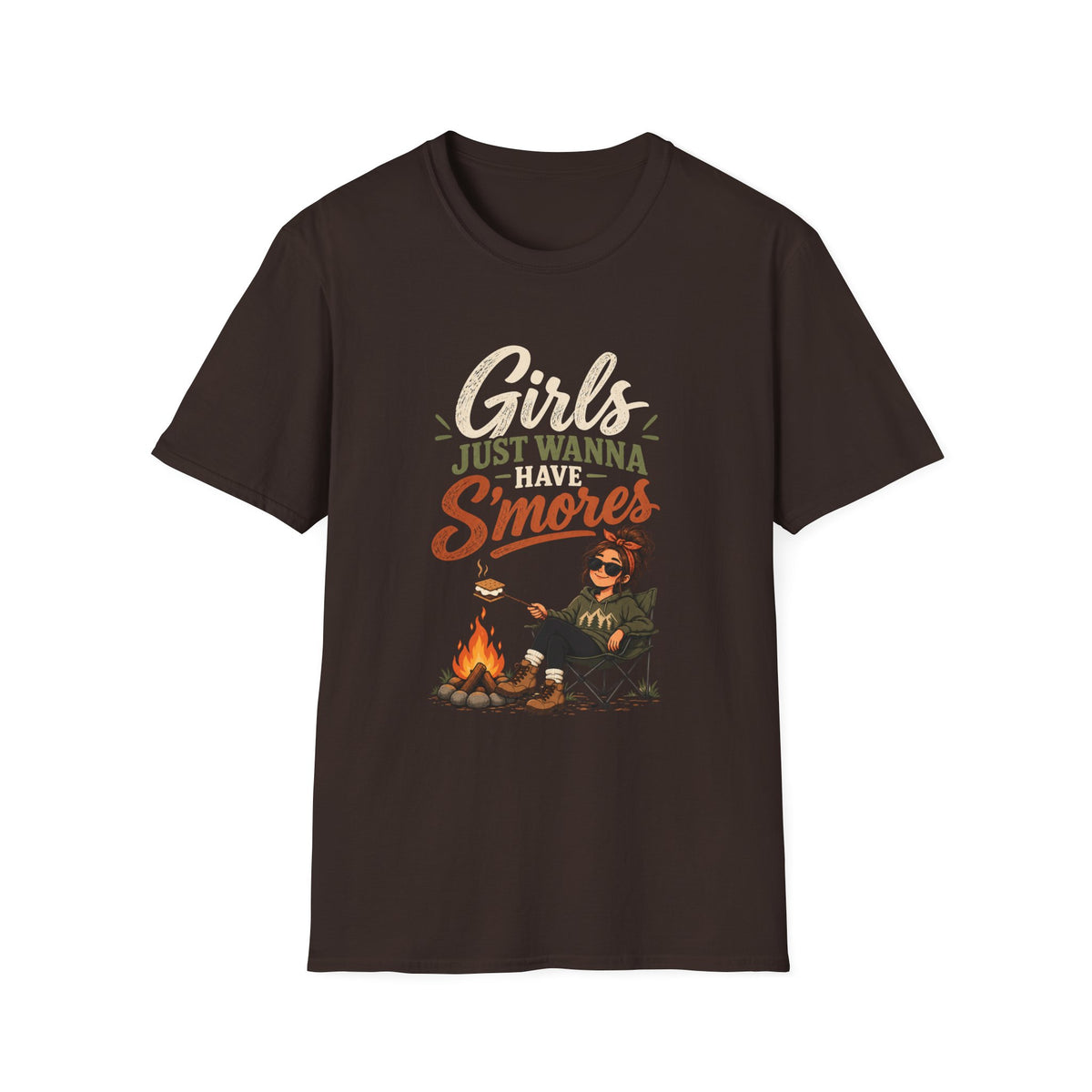 Girls Just Wanna Have S'mores. T-shirt