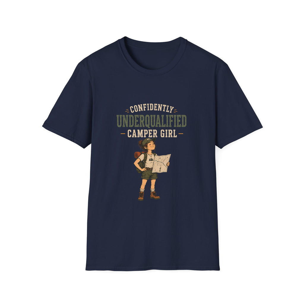 Confidently Underqualified Camper Girl. T‑Shirt