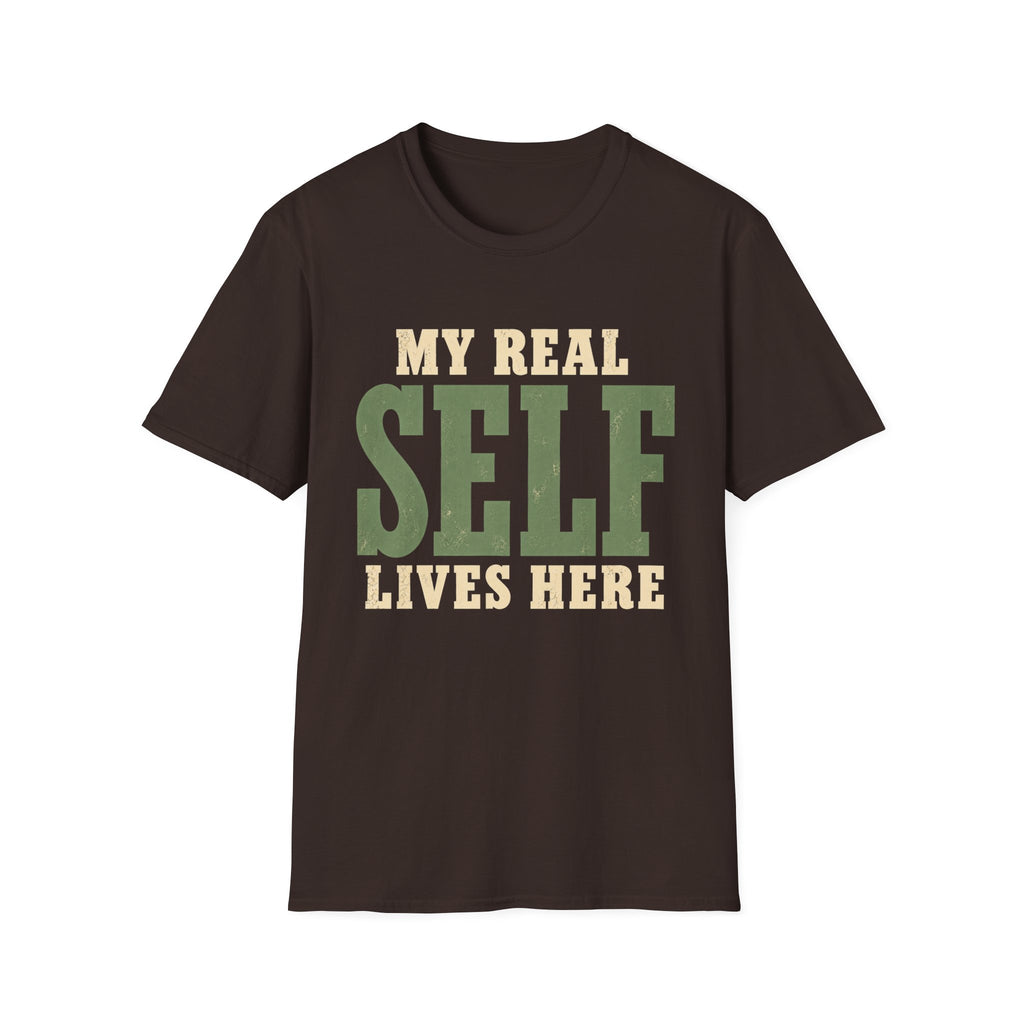 My Real Self Lives Here. T-Shirt