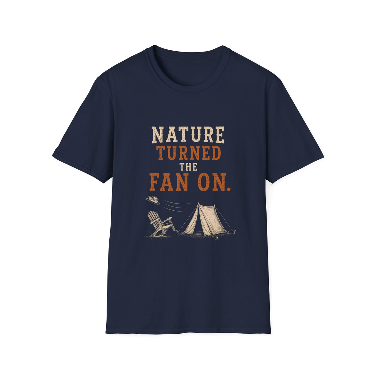 Nature Turned The Fan On. T‑Shirt
