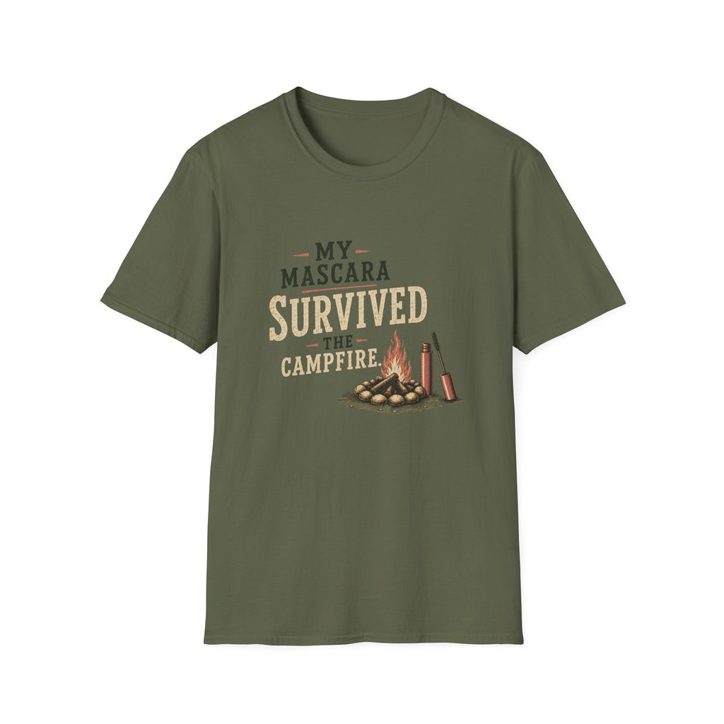 My Mascara Survived The Campfire. T‑Shirt