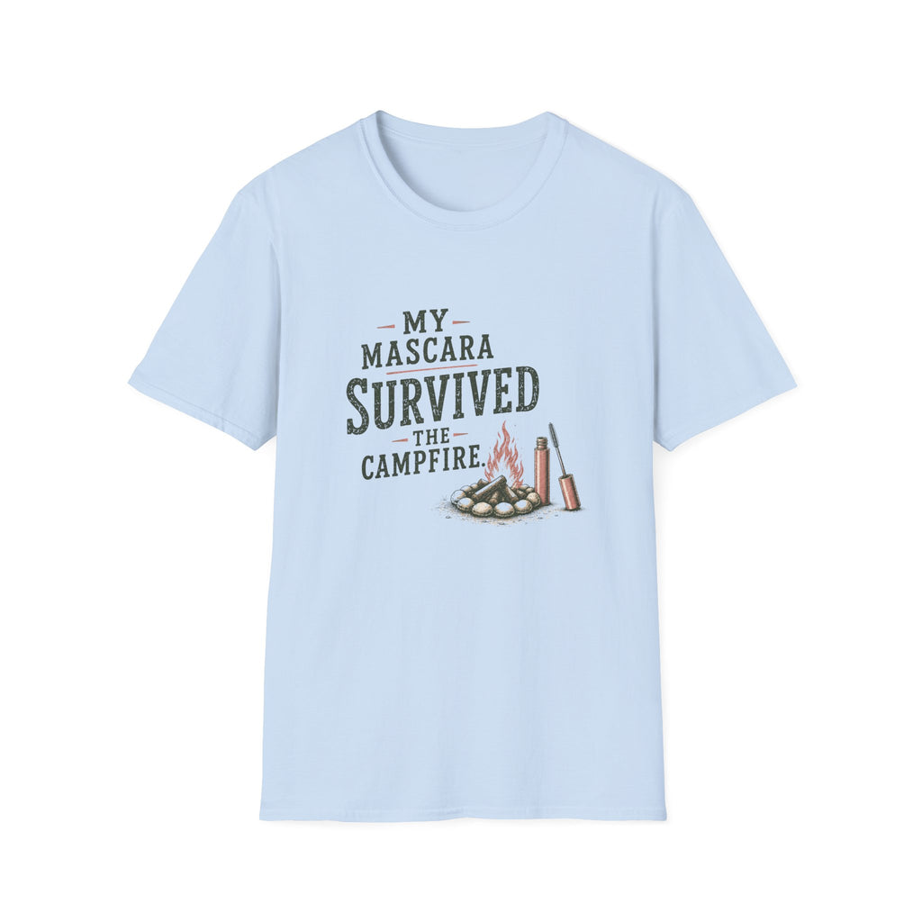 My Mascara Survived The Campfire. T‑Shirt