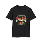Our Family Runs On Snacks & Scenery. T-Shirt