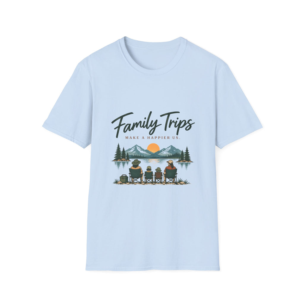 Family Trips. Make A Happier Us. T-Shirt