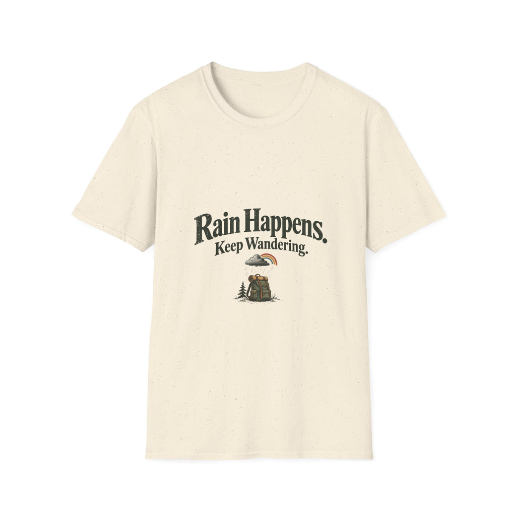 Rain Happens. Keep Wandering. T‑Shirt