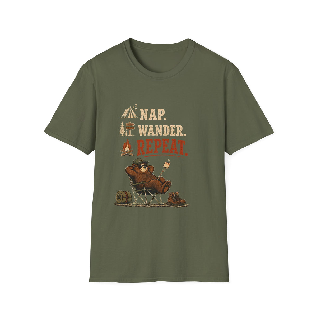 Nap. Wander. Repeat. T-Shirt