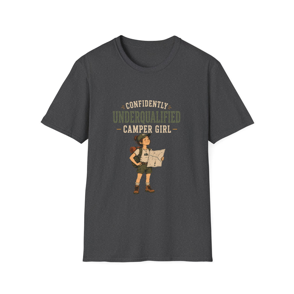Confidently Underqualified Camper Girl. T‑Shirt