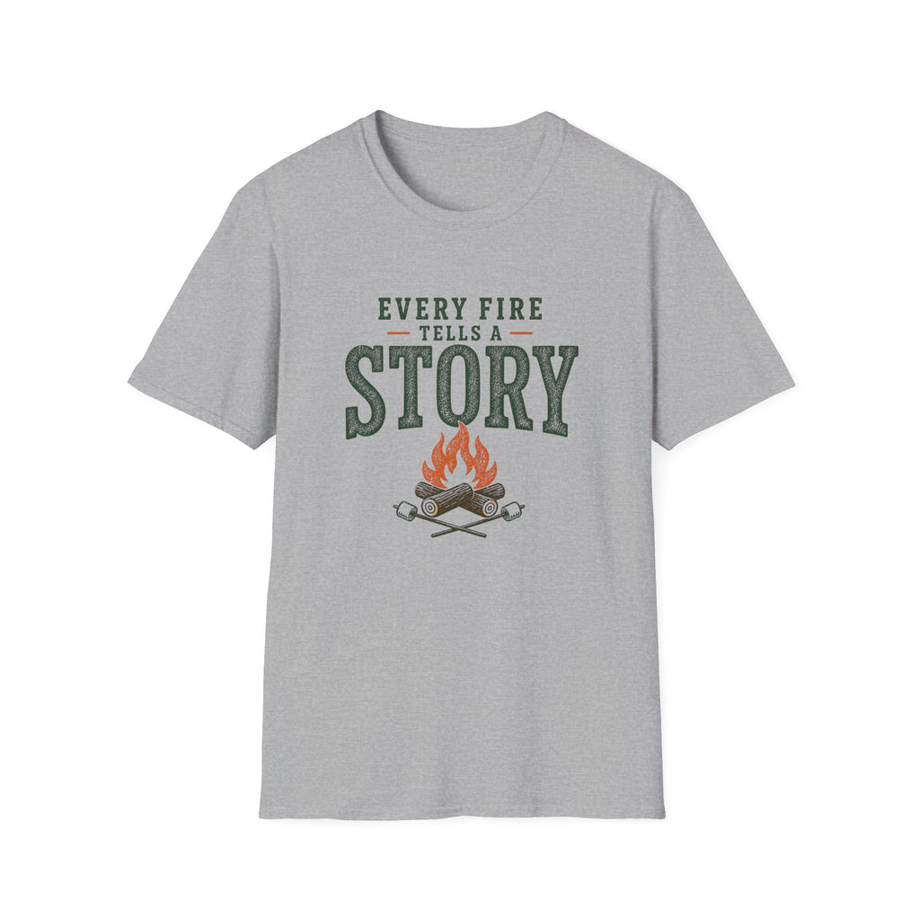 Every Fire Tells A Story. T‑Shirt