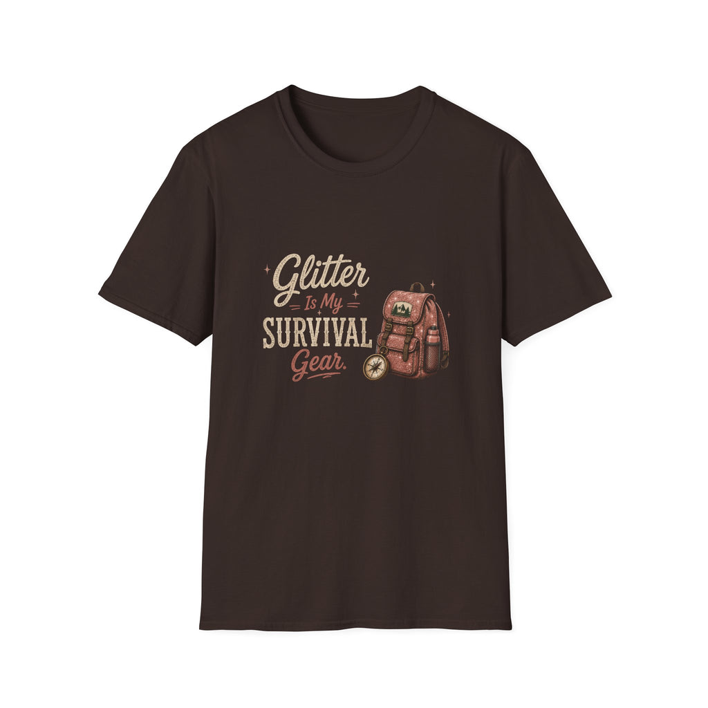 Glitter Is My Survival Gear. T‑Shirt