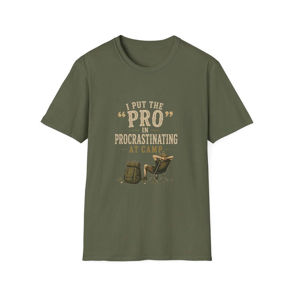 I Put the "PRO" in Procrastinating at Camp. T‑Shirt