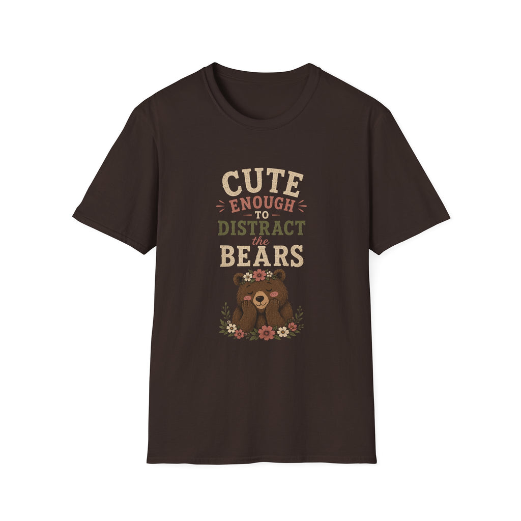 Cute Enough To Distract the Bears. T‑Shirt