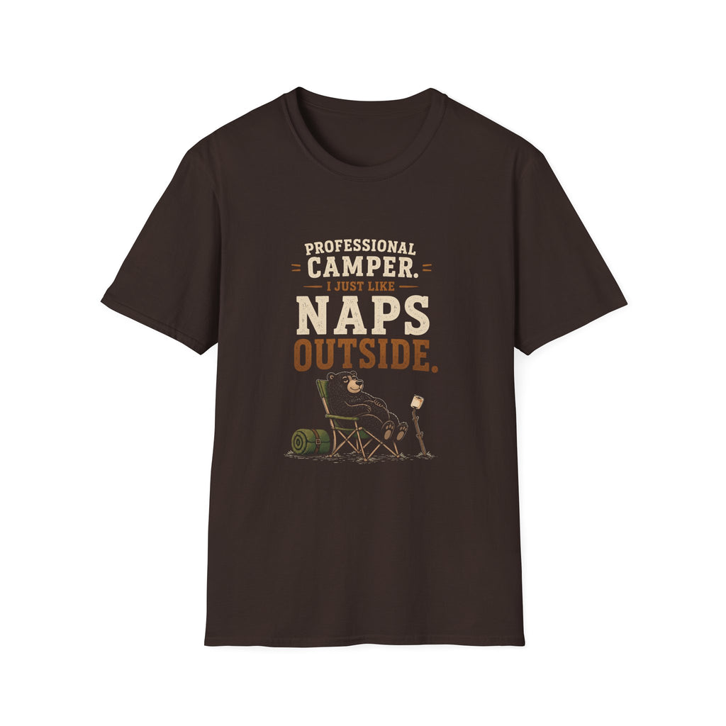 Professional Camper. I Just Like Naps Outside. T‑Shirt