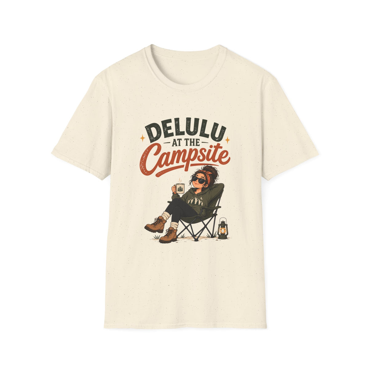 Delulu At The Campsite. T-shirt