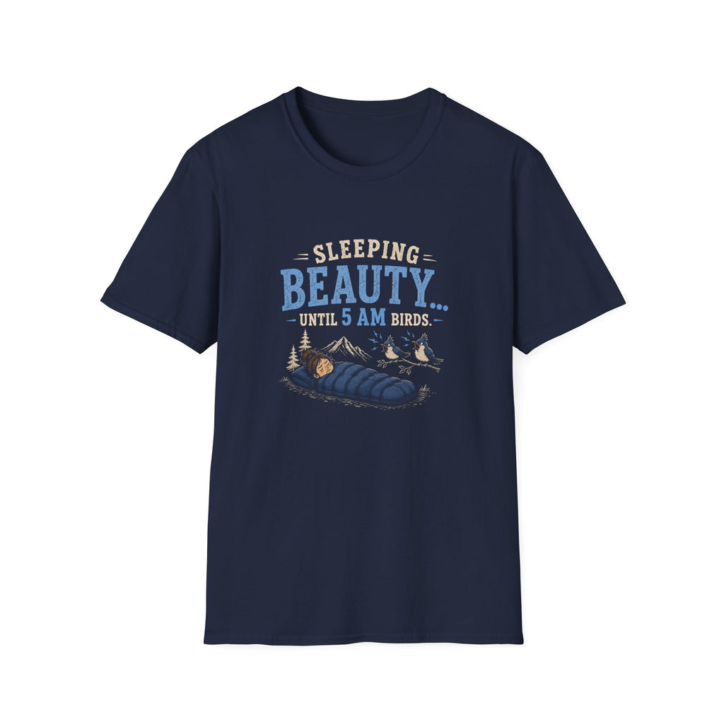 Sleeping Beauty Until 5AM Birds. T‑Shirt