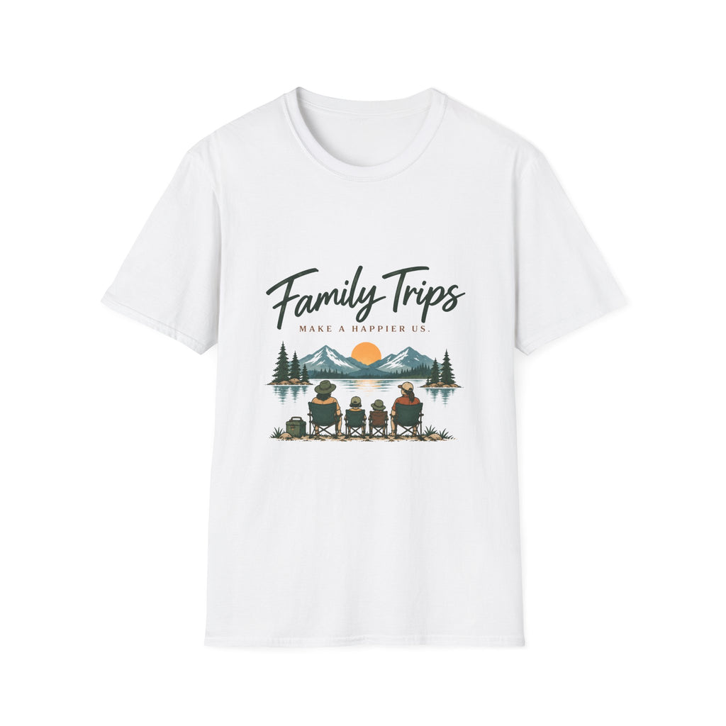 Family Trips. Make A Happier Us. T-Shirt