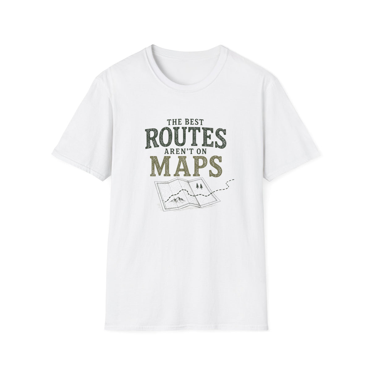 The Best Routes Aren't On Maps. T‑Shirt