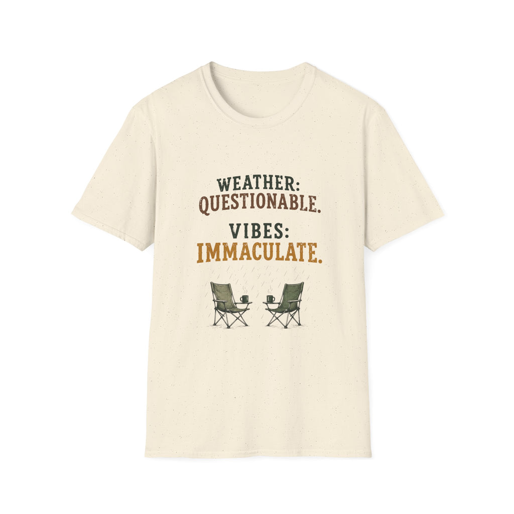 Weather: Questionable. Vibes: Immaculate. T‑Shirt