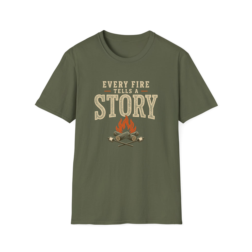 Every Fire Tells A Story. T‑Shirt