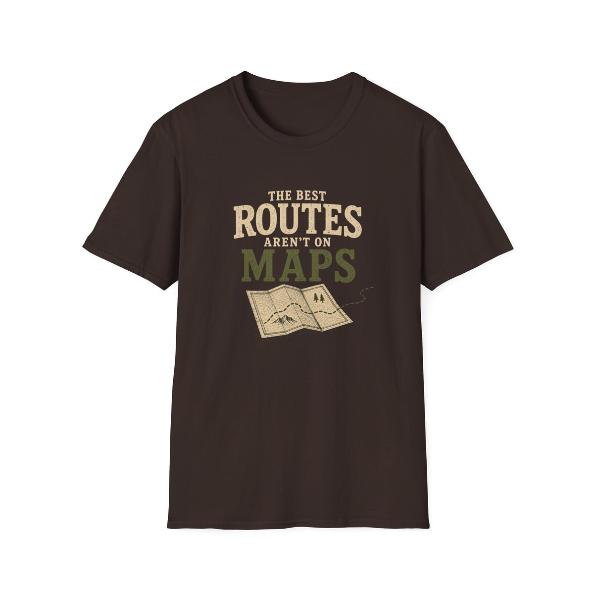 The Best Routes Aren't On Maps. T‑Shirt