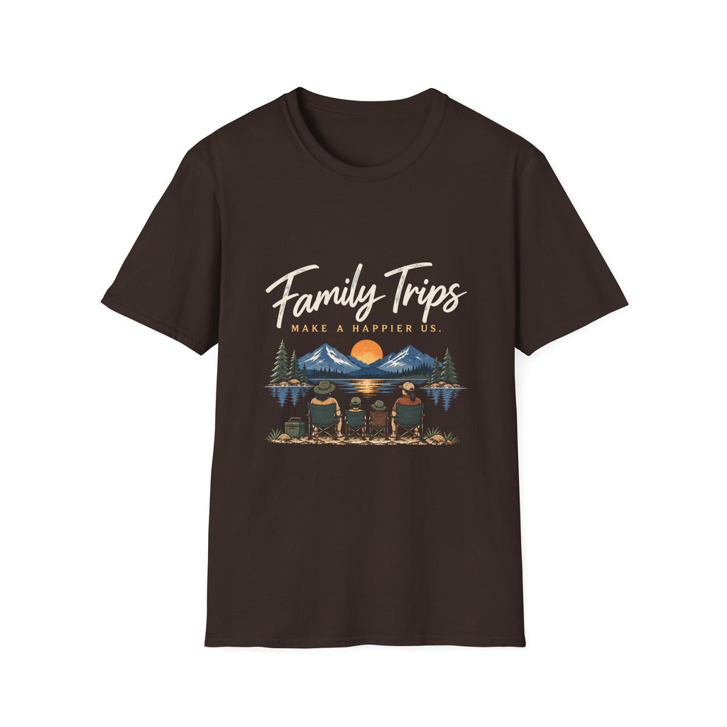 Family Trips. Make A Happier Us. T-Shirt