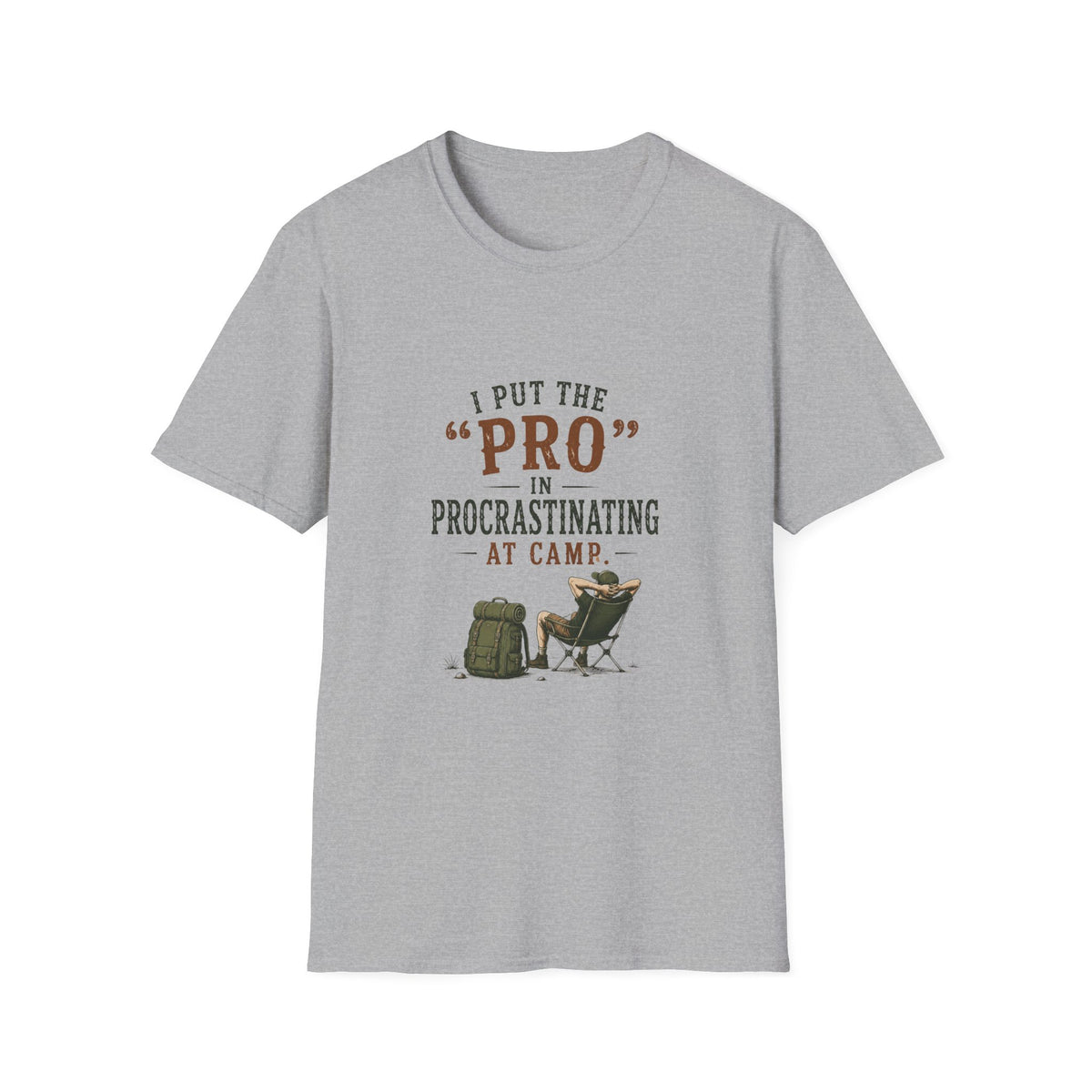 I Put the "PRO" in Procrastinating at Camp. T‑Shirt