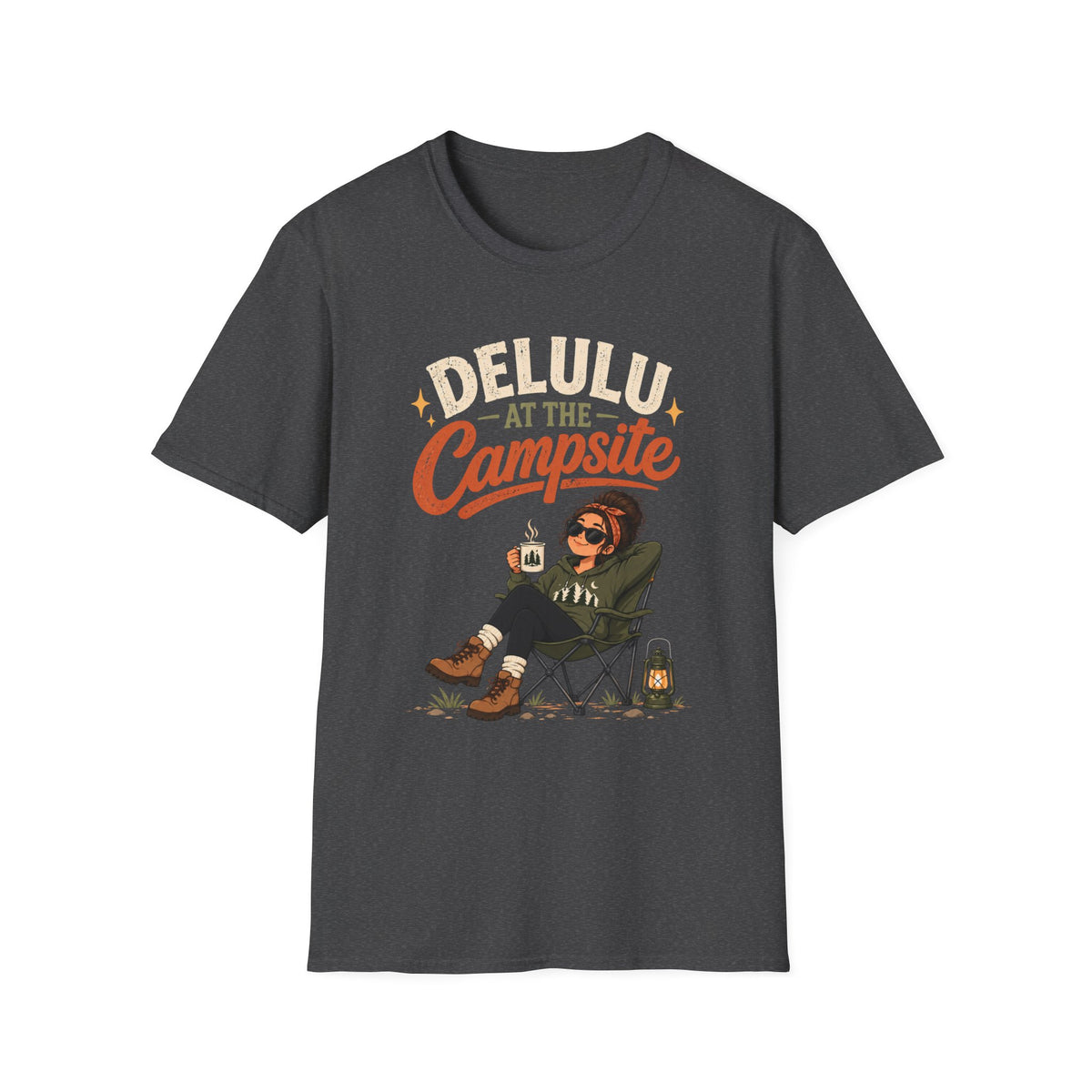 Delulu At The Campsite. T-shirt