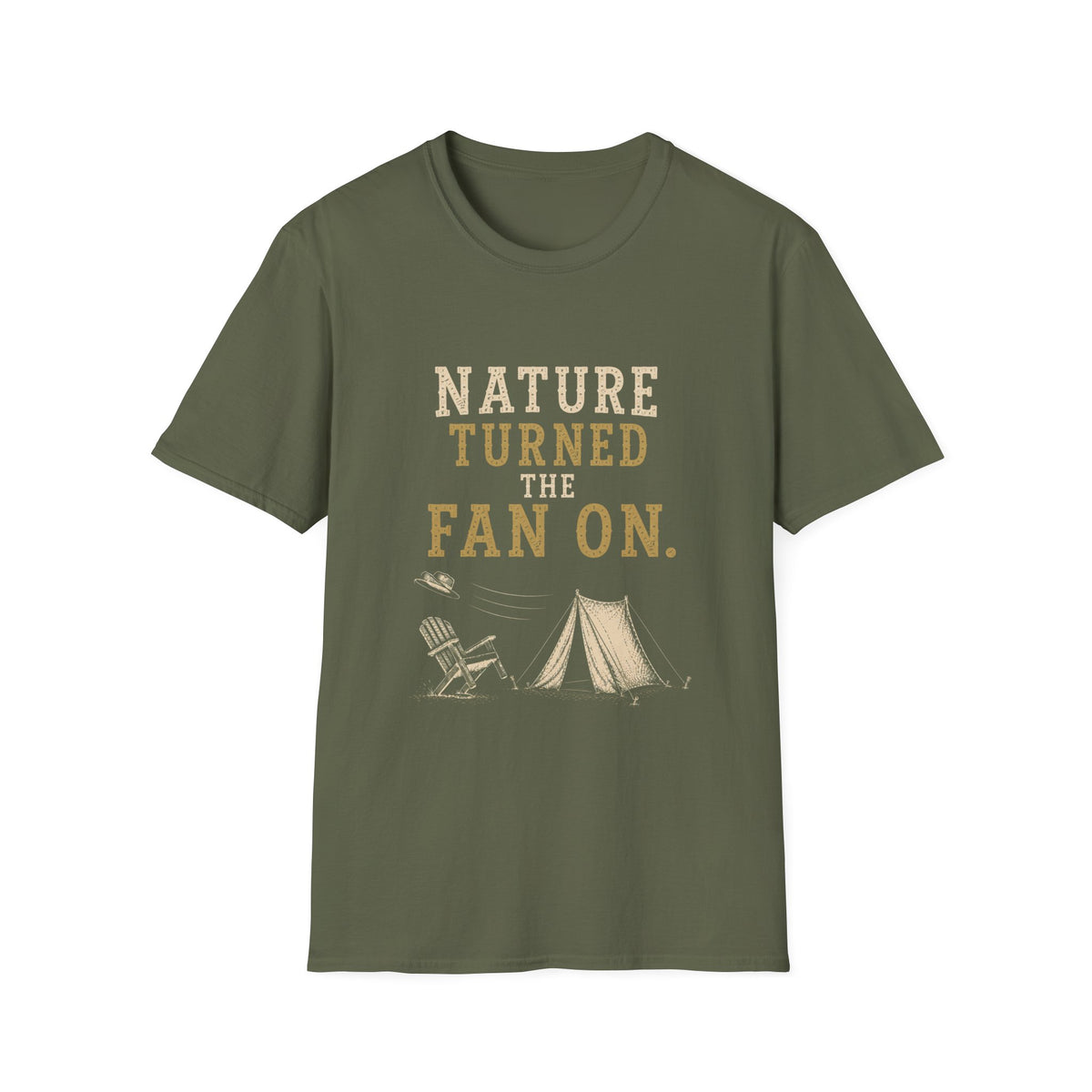 Nature Turned The Fan On. T‑Shirt