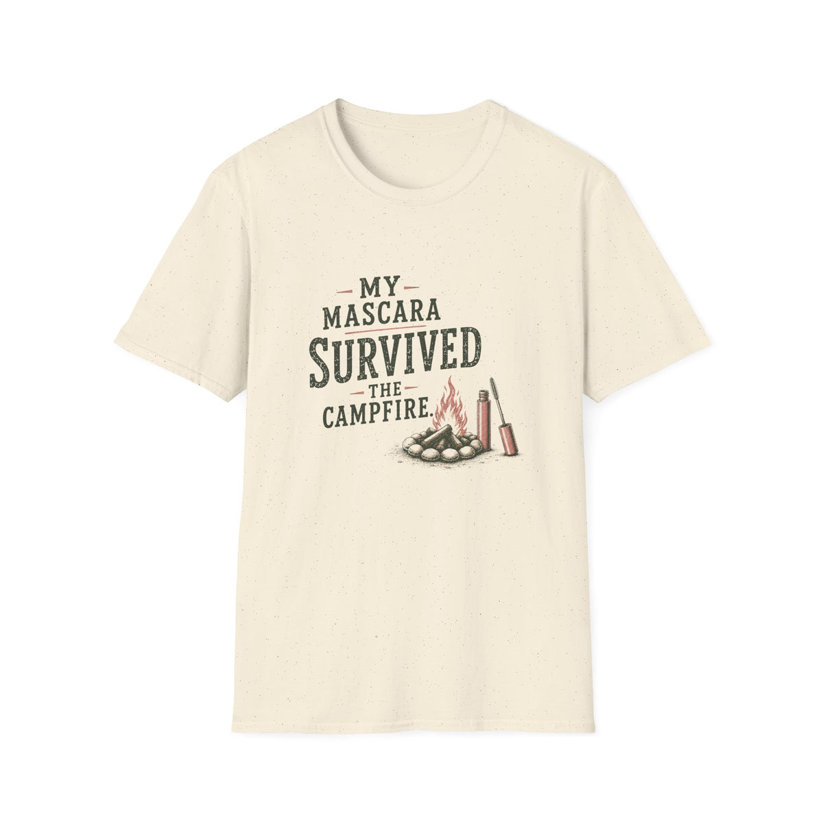 My Mascara Survived The Campfire. T‑Shirt