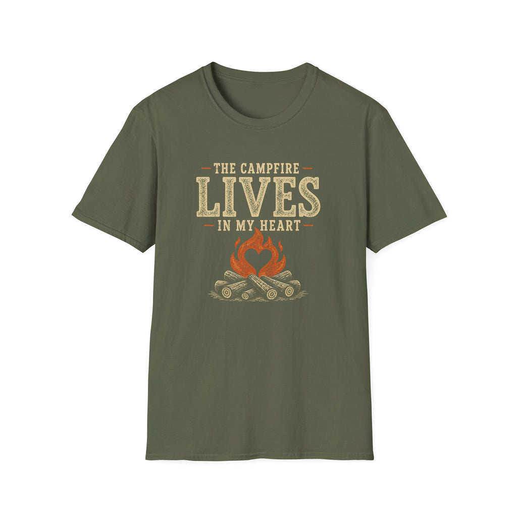 The Campfire Lives In My Heart T‑Shirt