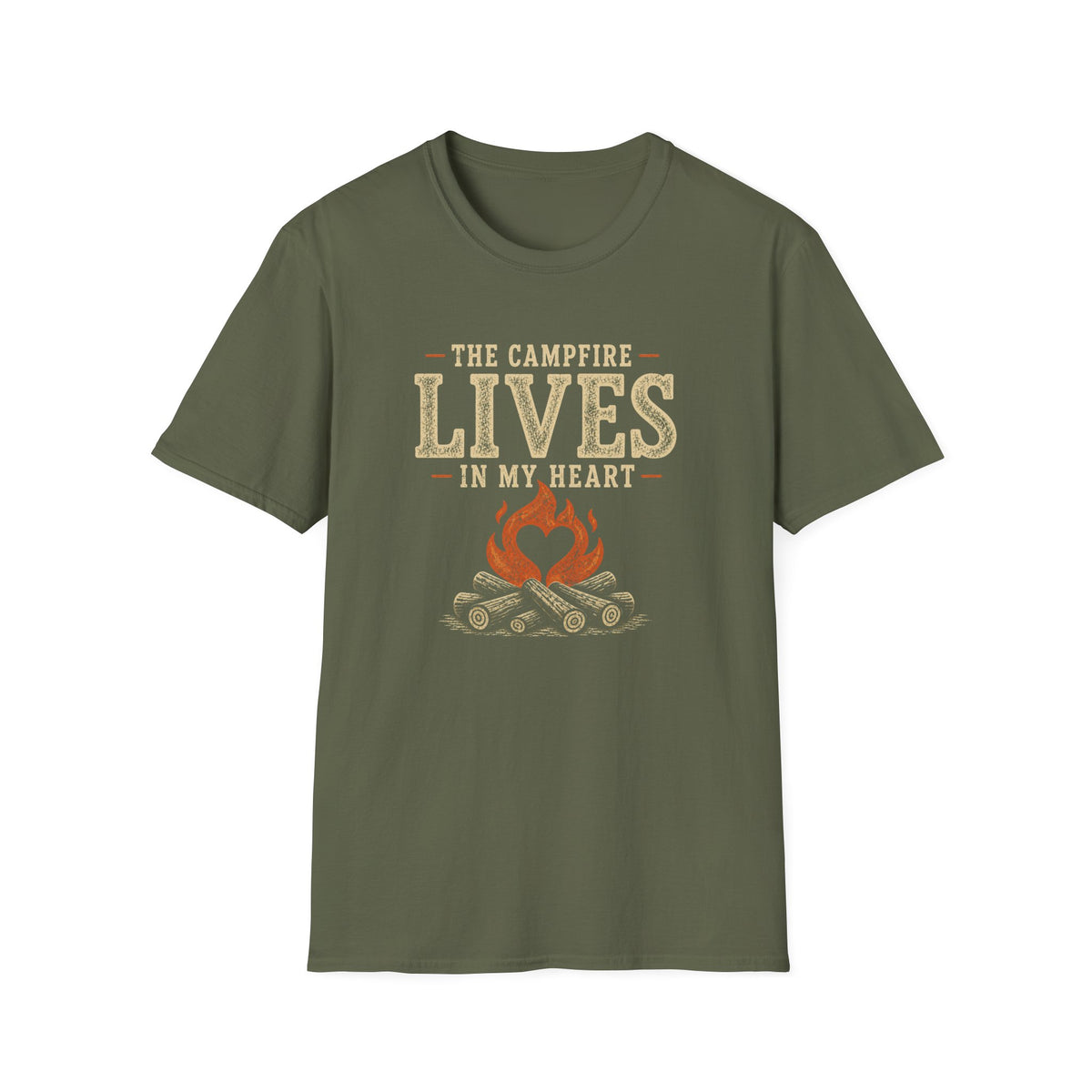 The Campfire Lives In My Heart T‑Shirt