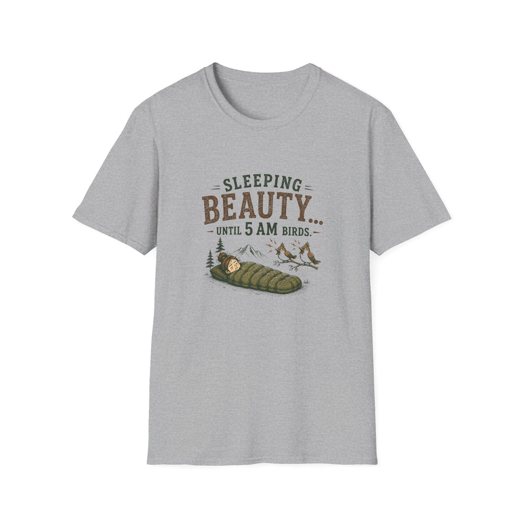 Sleeping Beauty Until 5AM Birds. T‑Shirt