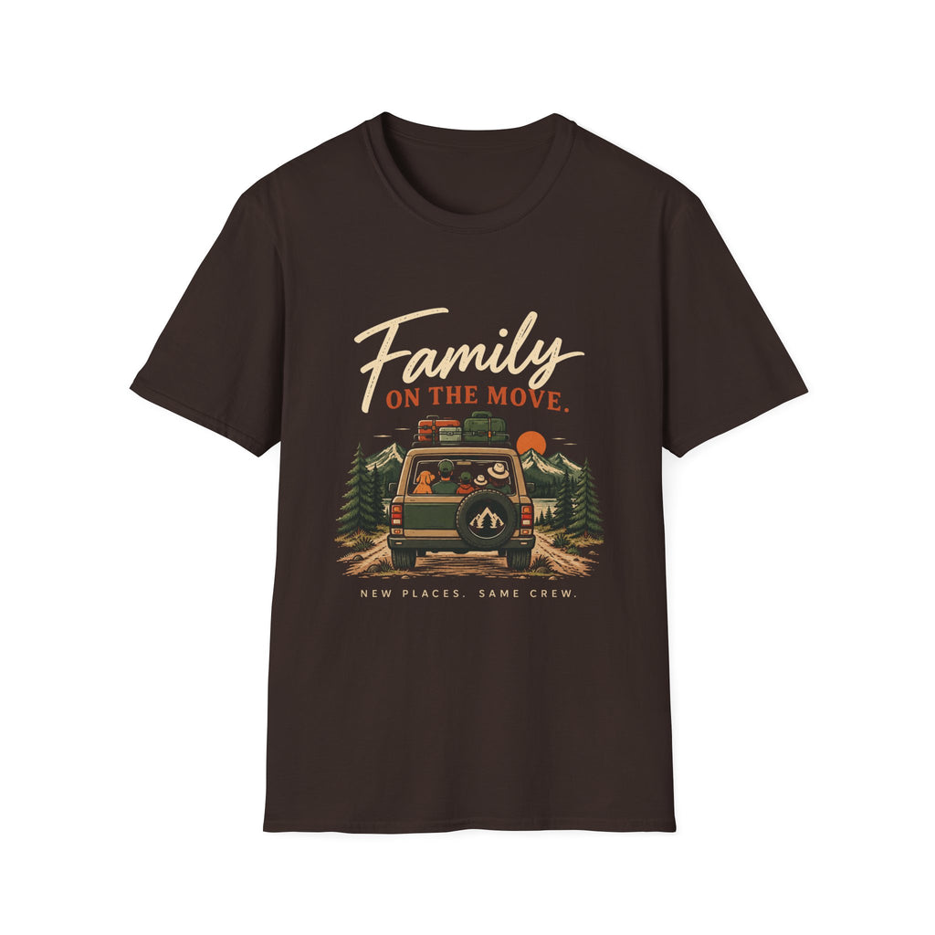 Family On The Move. Same Places. New Crew. T-Shirt