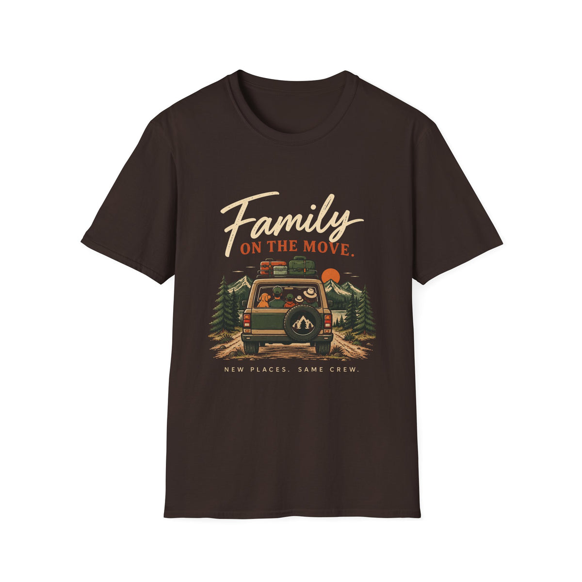 Family On The Move. Same Places. New Crew. T-Shirt