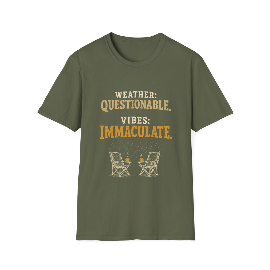 Weather: Questionable. Vibes: Immaculate. T‑Shirt