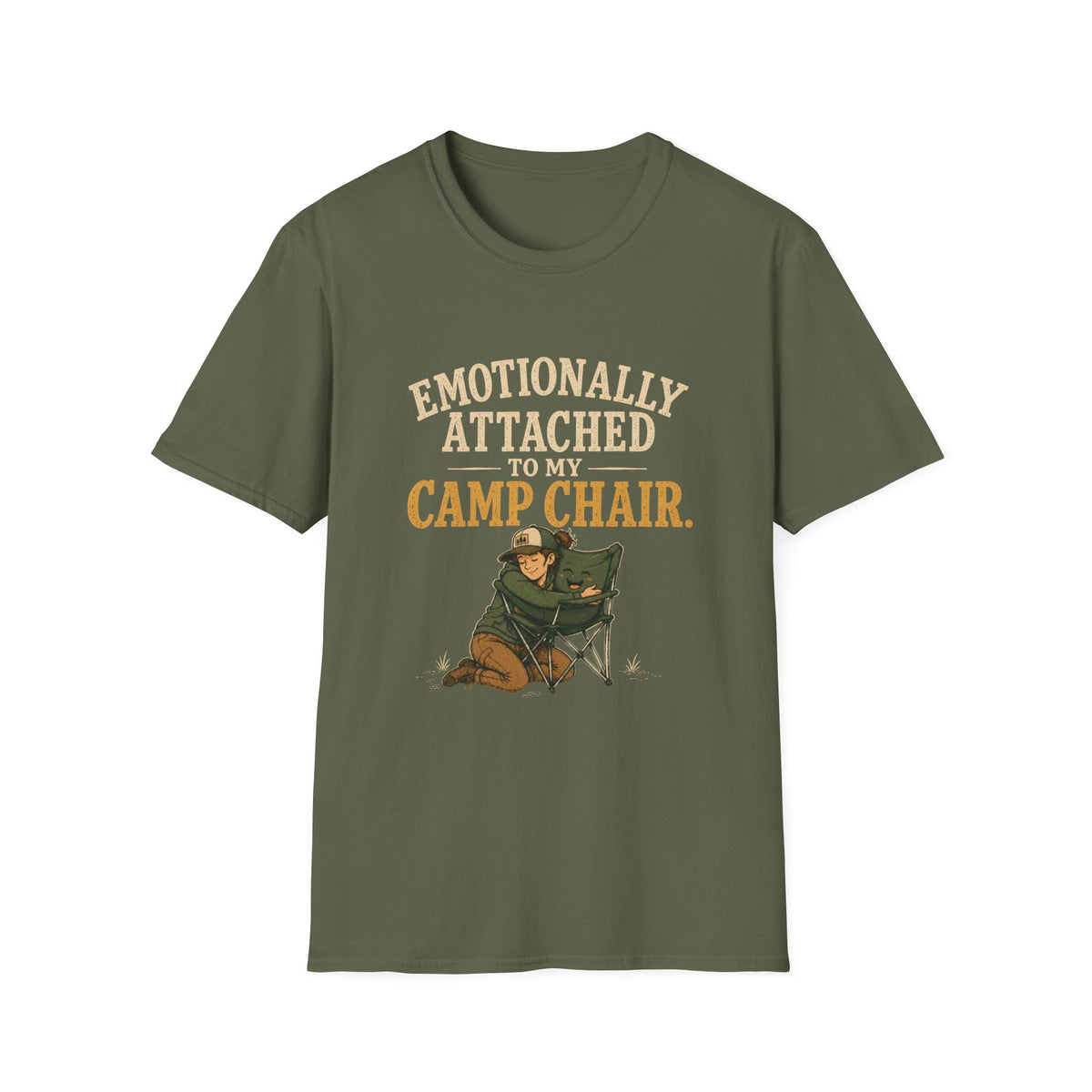 Emotionally Attached to my Camp Chair. T‑Shirt