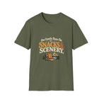 Our Family Runs On Snacks & Scenery. T-Shirt
