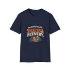 Our Family Runs On Snacks & Scenery. T-Shirt