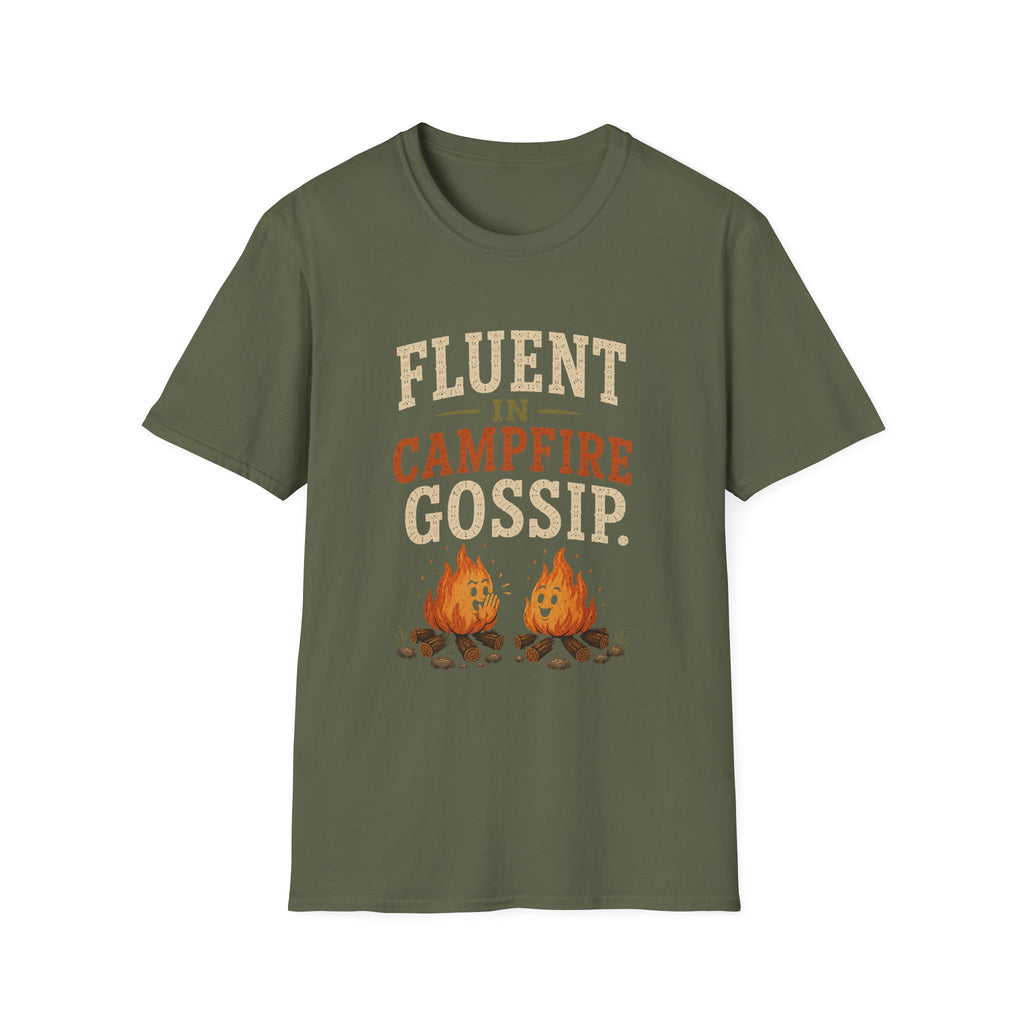 Fluent In Campfire Gossip. T‑Shirt