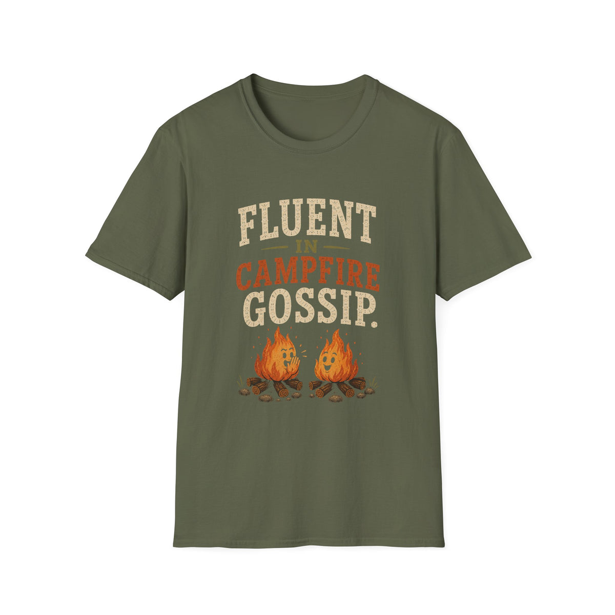 Fluent In Campfire Gossip. T‑Shirt
