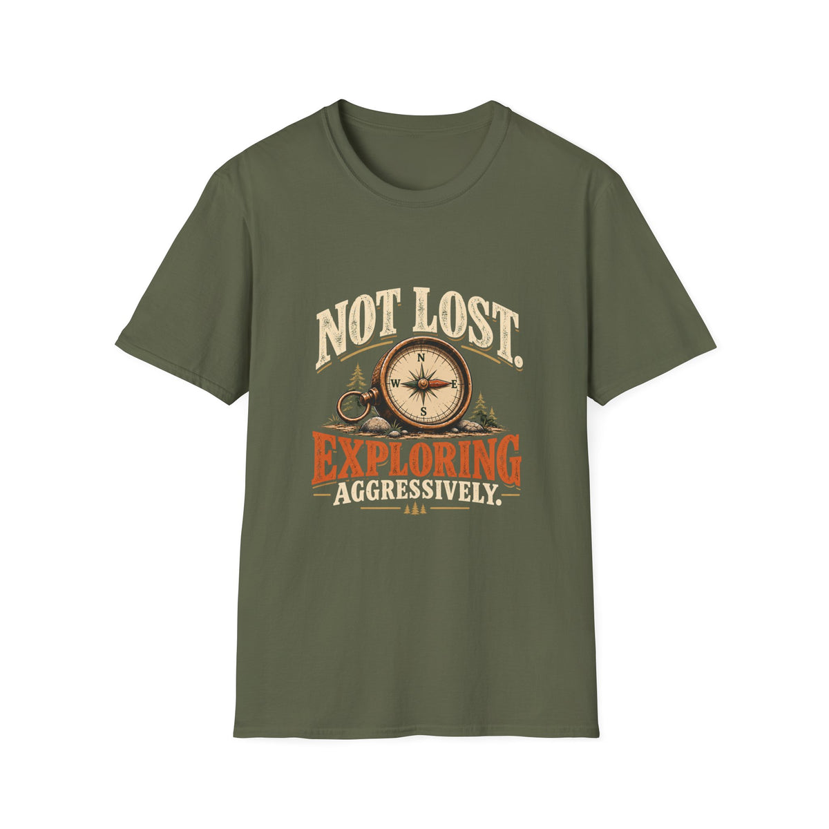 Not Lost. Exploring Aggressively. T-shirt