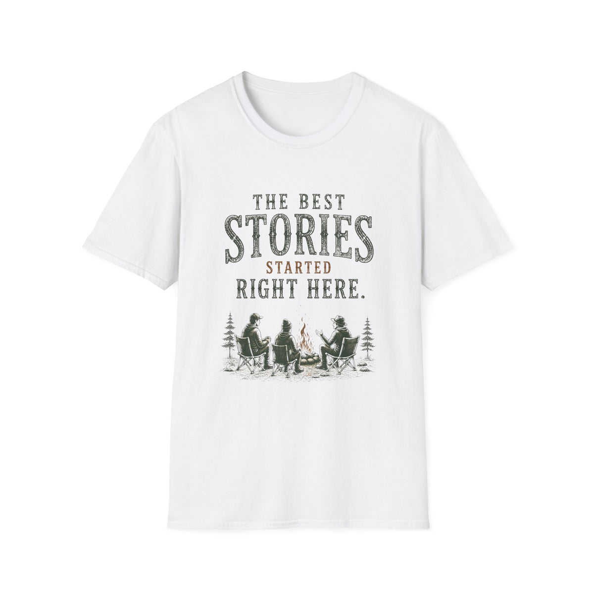 The Best Stories Started Right Here. T‑Shirt