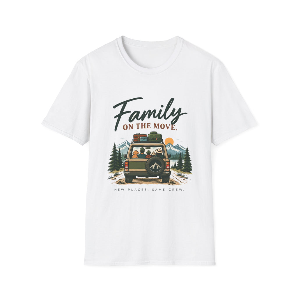Family On The Move. Same Places. New Crew. T-Shirt