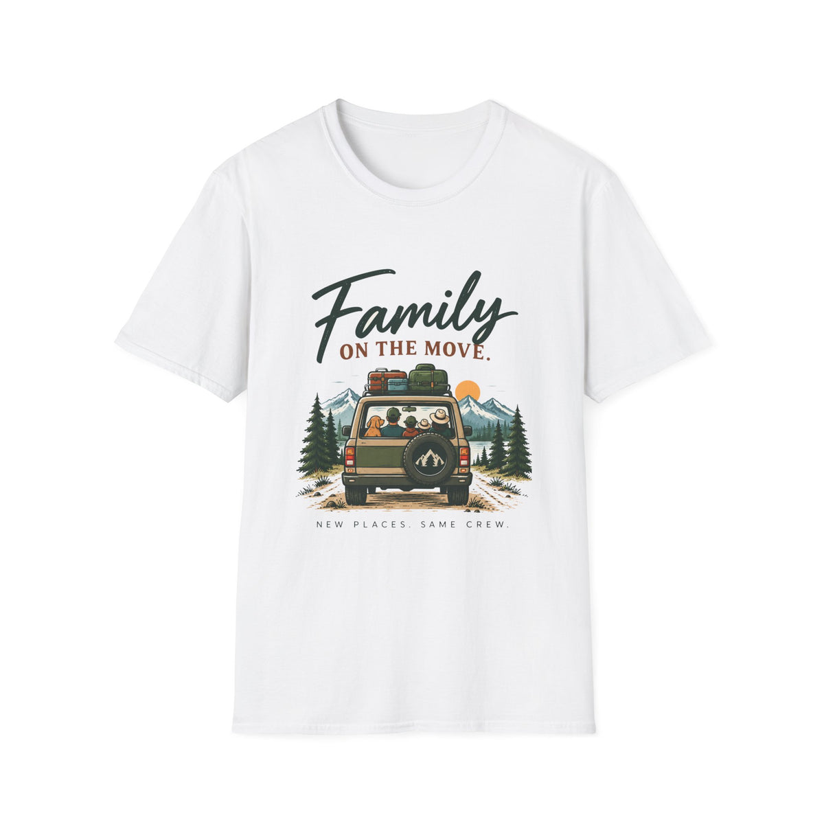 Family On The Move. Same Places. New Crew. T-Shirt