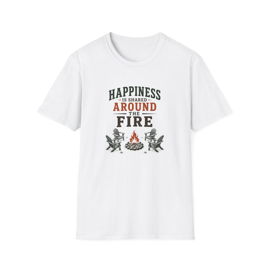 Happiness Is Shared Around The Fire T‑Shirt